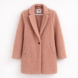 Old Navy Teddy Sherpa Coat Blush Pink XS